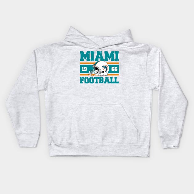 Miami football Kids Hoodie by BandarTogel05